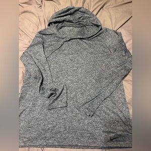 Nike women’s Heathered Gray Hoodie dry fit